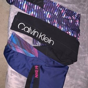 Nike & Calvin Klein workout pants